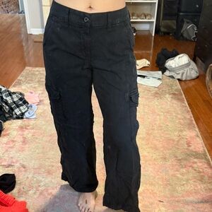 American Eagle Outfitters Black Cargo Pants
